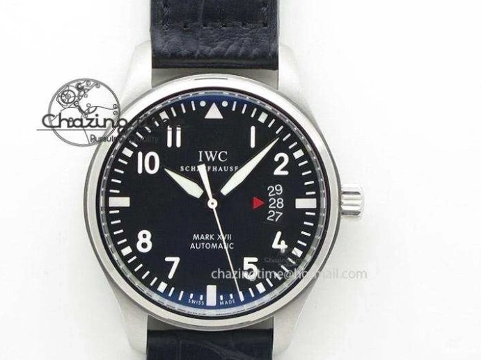 MIROTIME 0309 Big Pilot Top Gun Miramar PVD Plated Titanium on Green Nylon Strap A23J Refined 7398